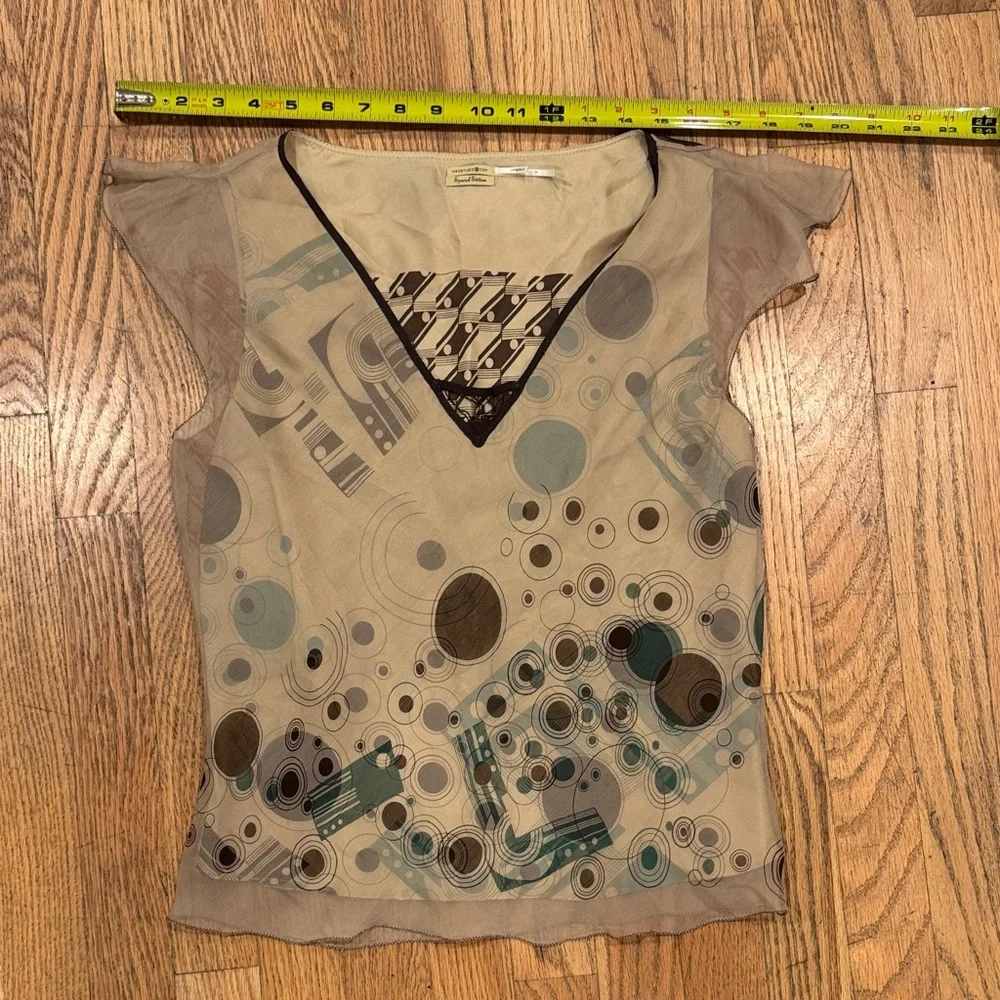 Max Studio Abstract Patterned Blouse - Picture 3 of 13